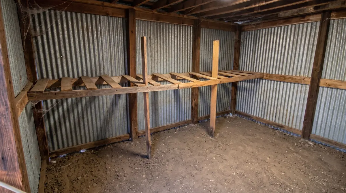 Empty shed after a junk removal project in Denton
